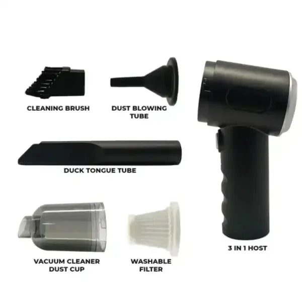 🌀✨ 2 in 1 Handheld  Car Vacuum Cleaner – Compact, Powerful & Portable! 🚗🏠