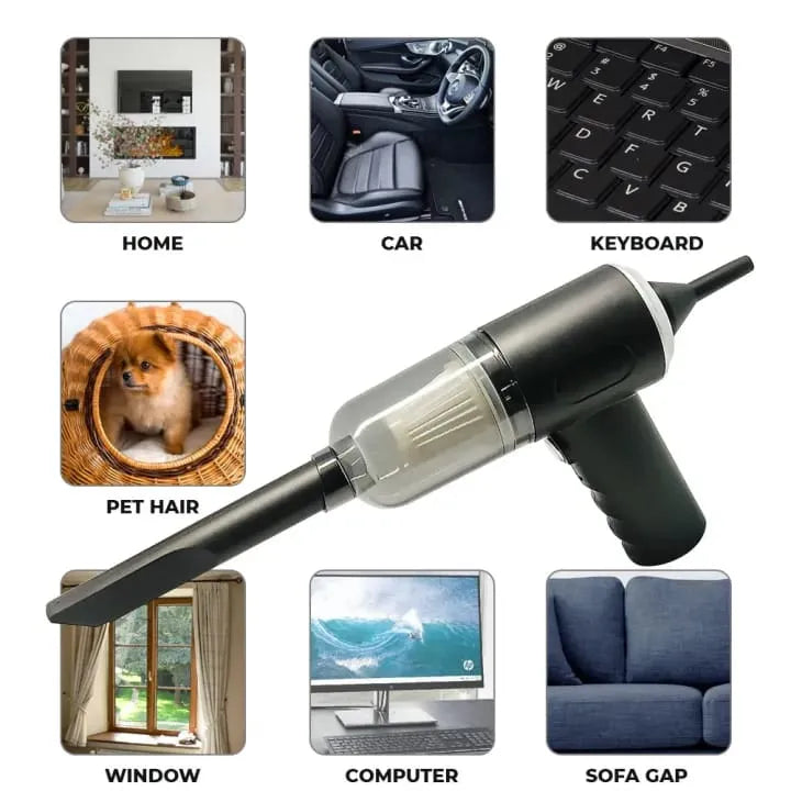 🌀✨ 2 in 1 Handheld  Car Vacuum Cleaner – Compact, Powerful & Portable! 🚗🏠