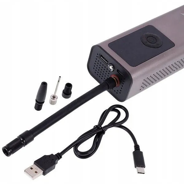 💨 Wireless Electric Air Compressor – 150 PSI / 10 BAR Rechargeable Tire Inflator (Black) 🚗⚡