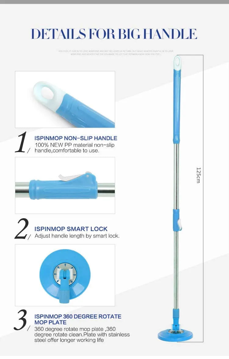 🧼🌀 360° Spin Mop Replacement Parts – Make Cleaning Feel Brand New! 💦 (Random Color)