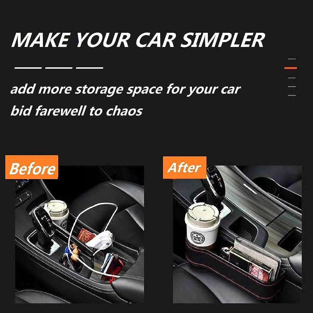 Universal Gap Filler Organizer for Phone, Drinks & Essentials