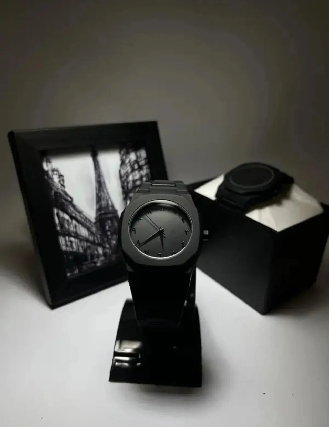 🖤 Full BLACK AURA Quartz Watch – Lightweight, Stylish & Premium Quality ⌚