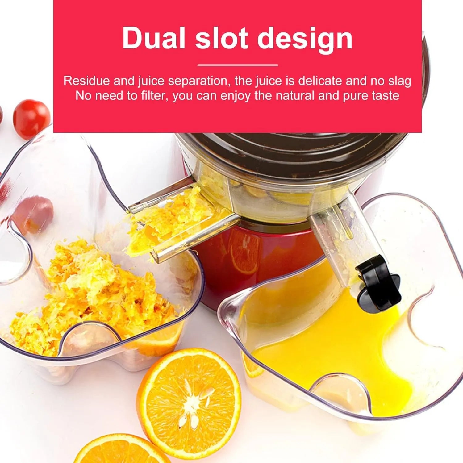 🥤 300W Slow Masticating Juice Extractor – Fresh, Healthy & Nutrient-Rich 🍏🥕