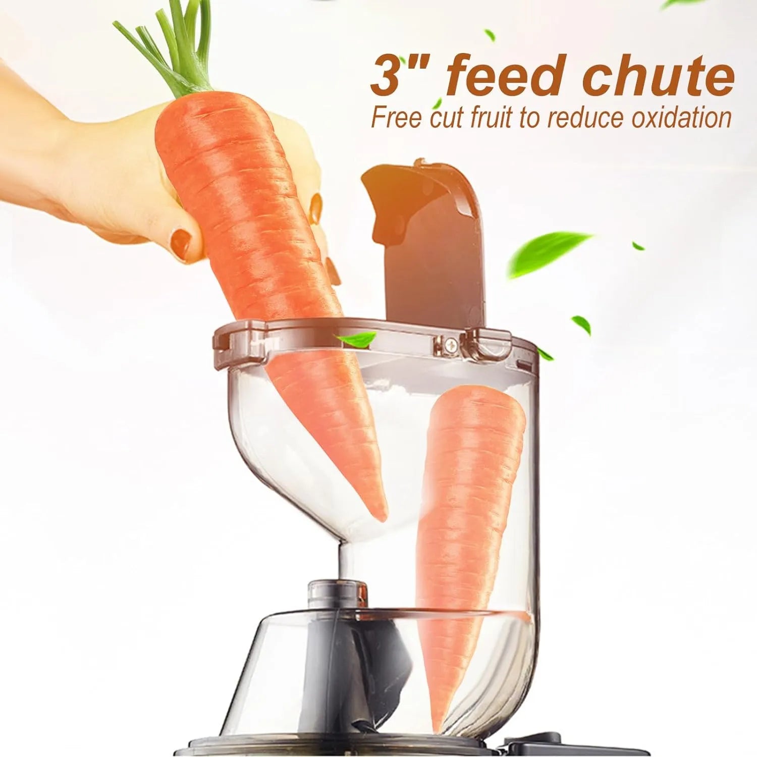 🥤 300W Slow Masticating Juice Extractor – Fresh, Healthy & Nutrient-Rich 🍏🥕