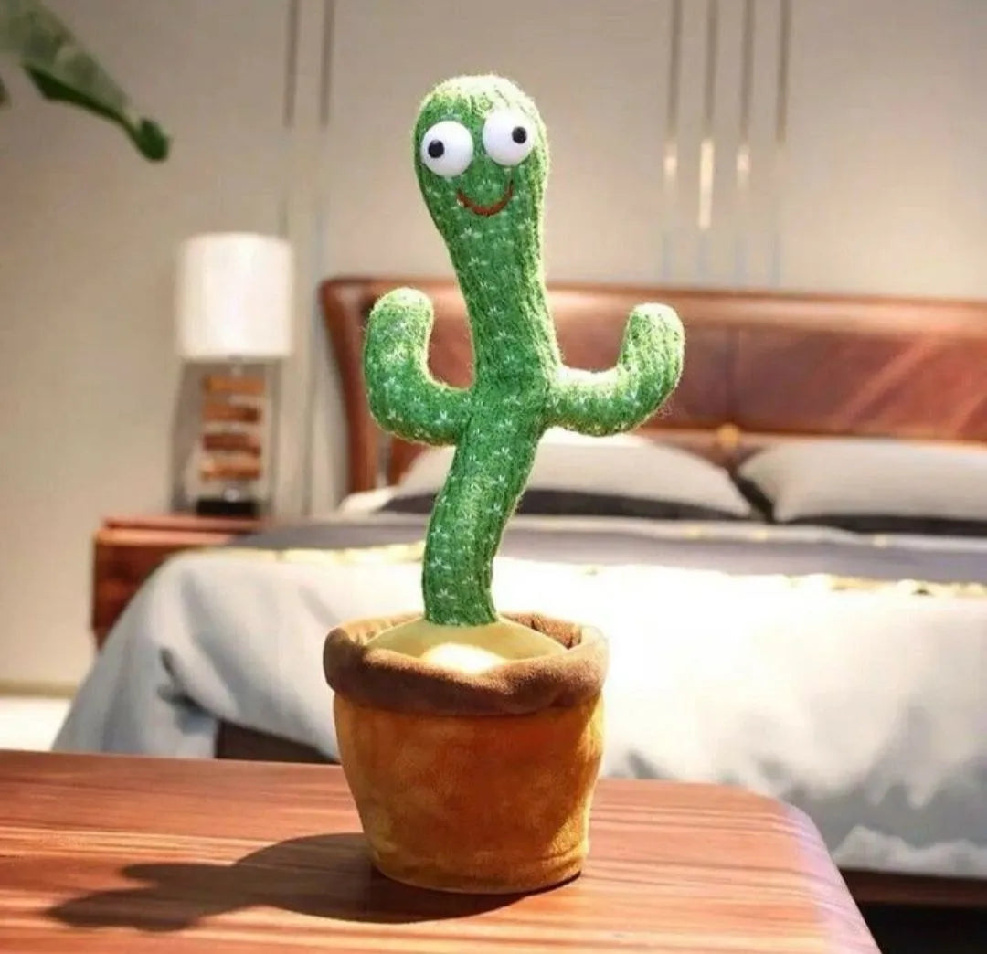 🌵🎶 Dancing Cactus Toy – Talking, Singing & Light-Up Fun for Kids 🎁 (Rechargeable)