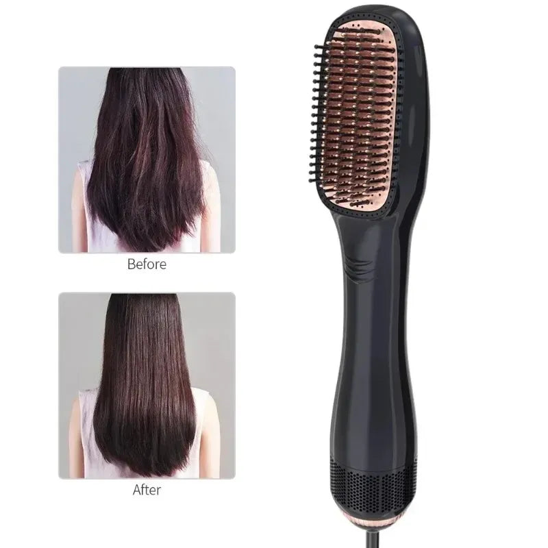 💨✨ Electric Hair Dryer Brush – Dry, Style & Shine in One Go 💖🌸