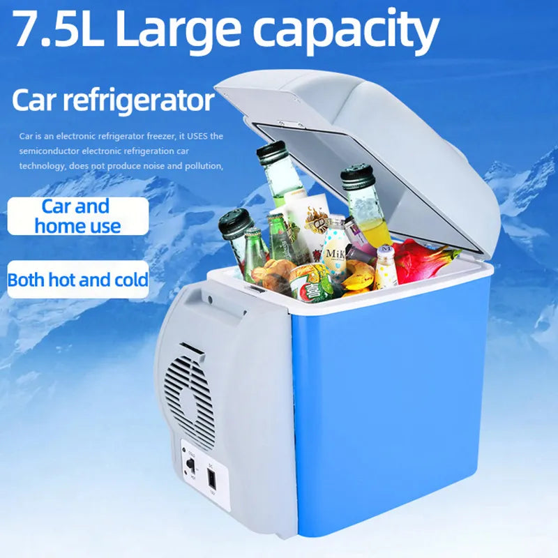 🚙 Car Mounted Refrigerator – 7.5L Portable Cooler & Warmer ✨