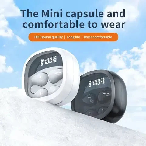 🎧✨ Clip-On TWS Earbuds with Digital Display & Fast Charge ⚡