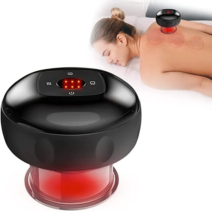🧘‍♂️ Intelligent Breathing Cupping Massage Instrument – Smart 3-in-1 Therapy 🌟