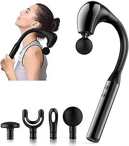 💆‍♂️ U-Shaped Massage Gun – Deep Tissue Relief with Extended Handle ⚡