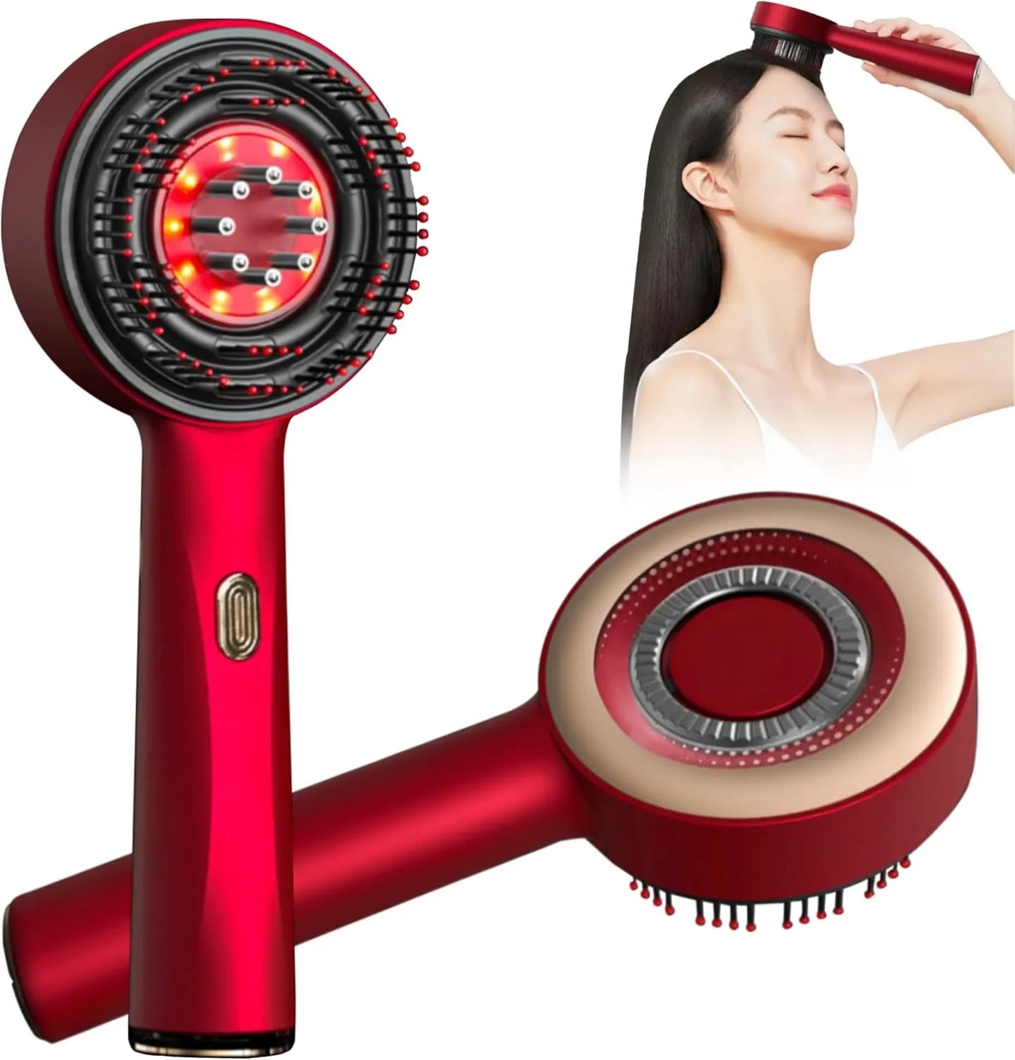 💆‍♀️✨ Scalp Massager Brush with Essential Oil Tank – Relax, Refresh & Revive 🌿💖