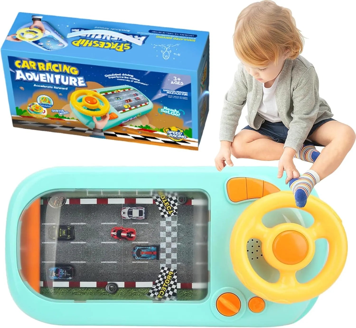 🚗🎮 Steering Wheel Toy – Fun Driving Experience for Kids 🌈✨