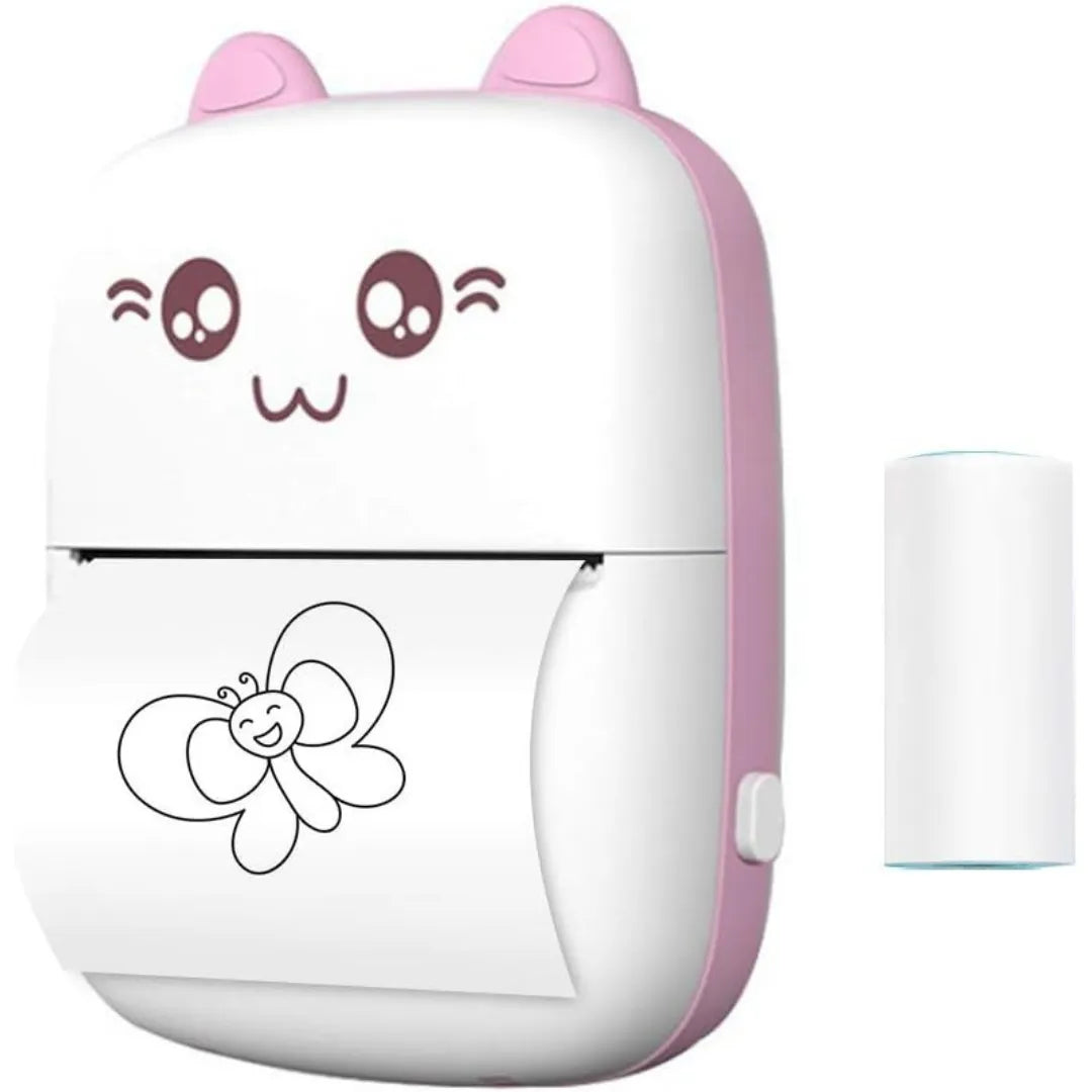 🖨️💖 Mini Portable Thermal Printer – Pocket-Sized Smart Printing ✨