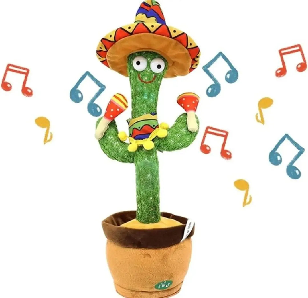 🌵🎶 Dancing Cactus Toy – Talking, Singing & Light-Up Fun for Kids 🎁 (Rechargeable)