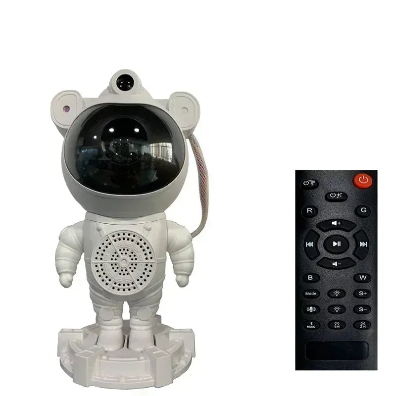 👩‍🚀🌌 Astronaut Galaxy Projector – Starry Sky Night Light ✨🎶