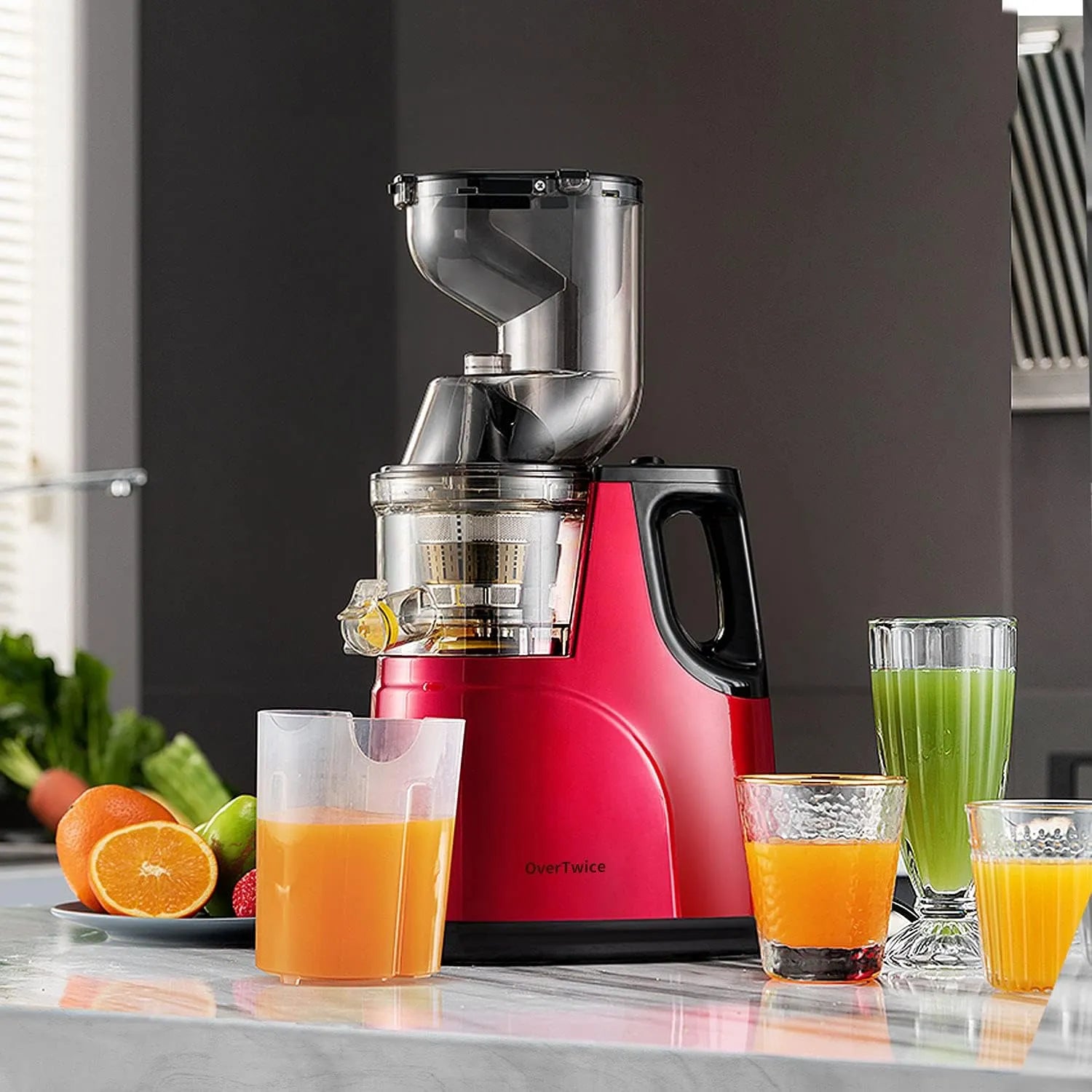 🥤 300W Slow Masticating Juice Extractor – Fresh, Healthy & Nutrient-Rich 🍏🥕