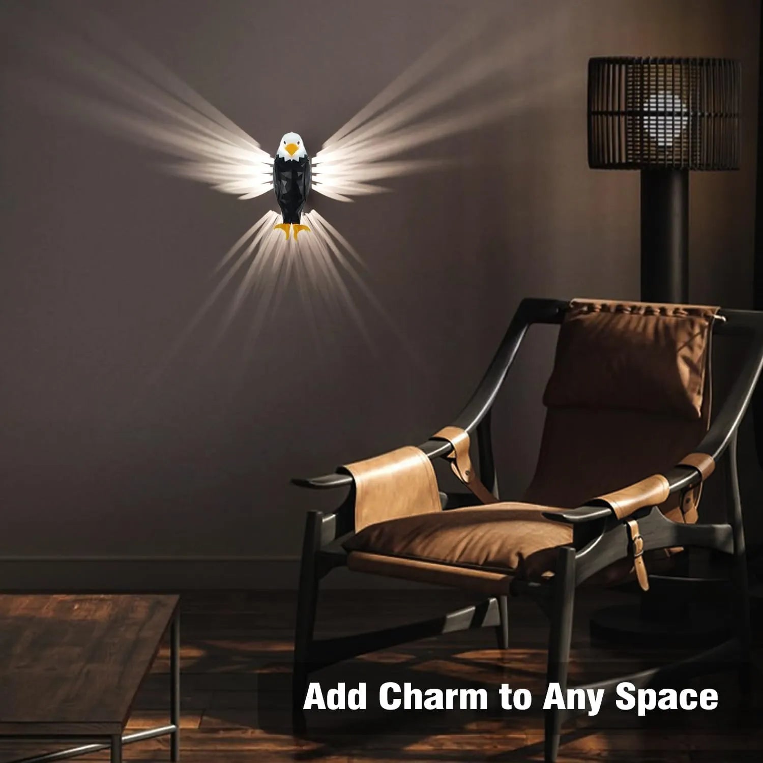 🦅 Eagle Wall Light – Lifelike Bald Eagle Lamp