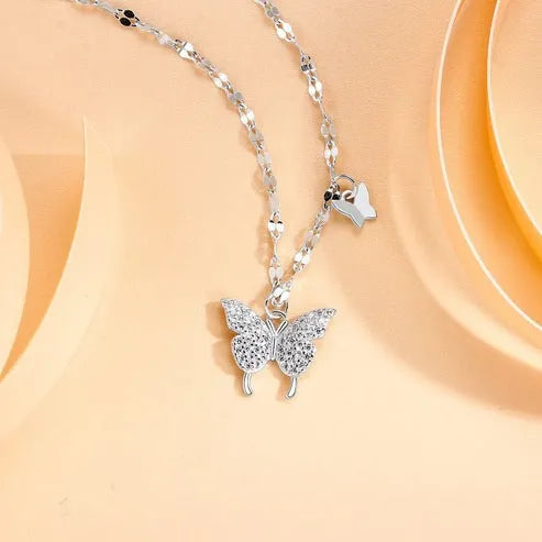 🦋✨ Butterfly Necklace for Women – Elegant & Charming Style 💖🌸