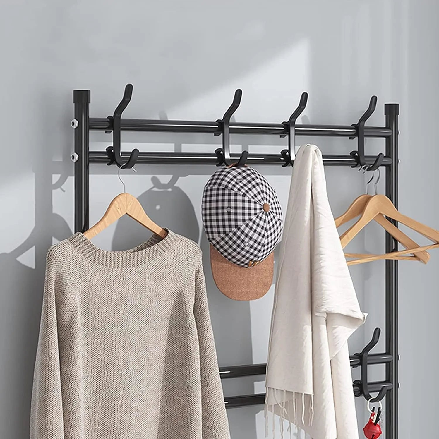 👟🎩 Multifunctional Shoe & Hat Organizer – 3-in-1 Storage Rack