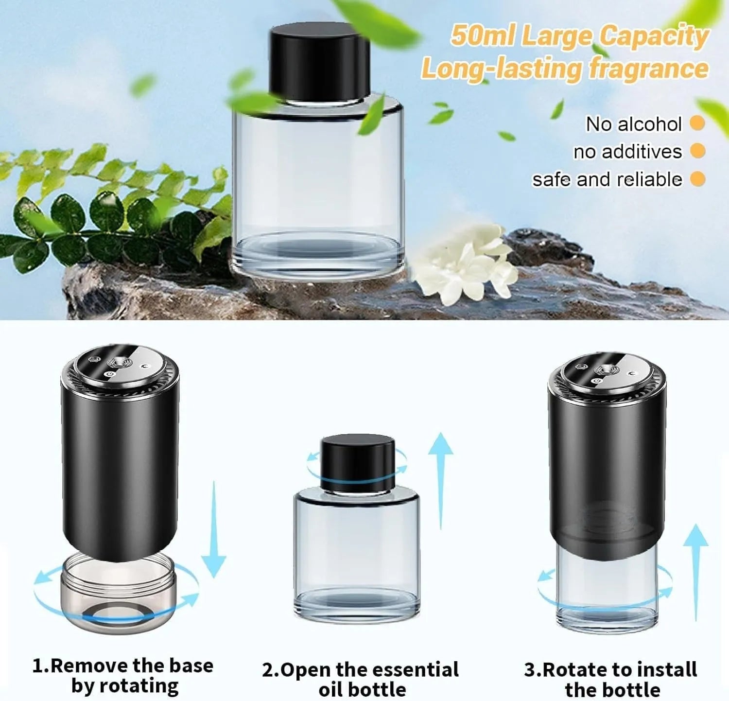 🌌🚗 Projection Car Aroma Diffuser – Dreamy Fragrance & Starry Vibes ✨💖