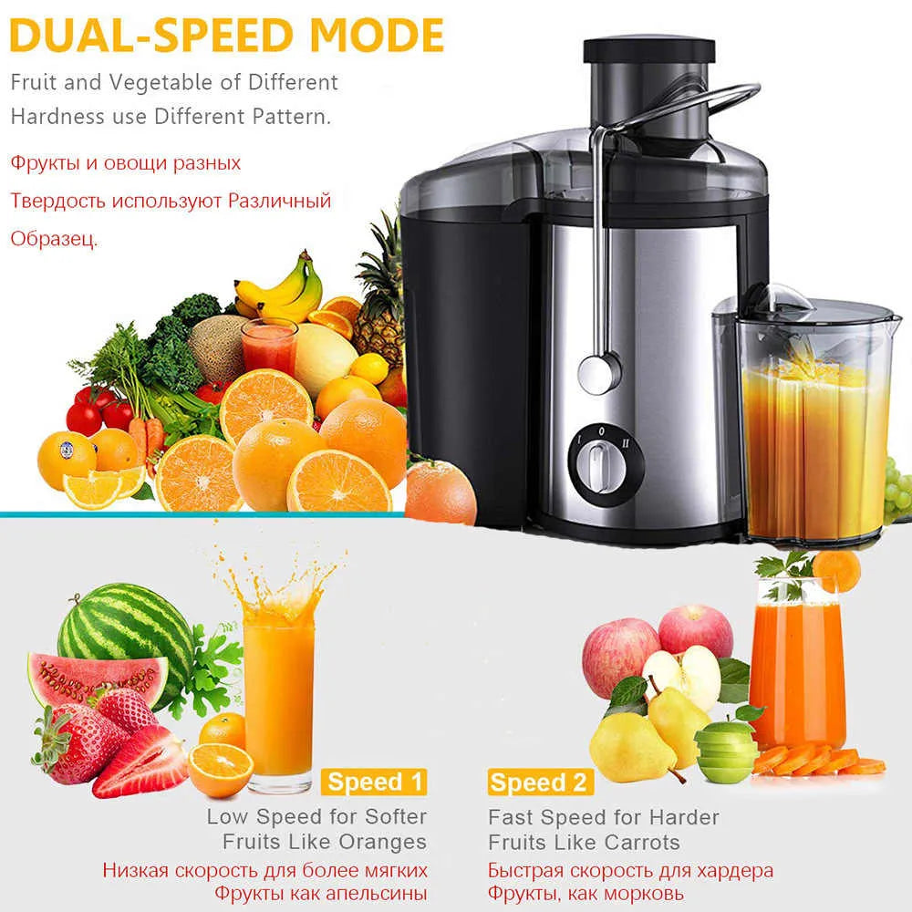 🥤✨ RAF R.2805 Electric Juice Extractor – 500W Power Juicer 🍎🍊🍓