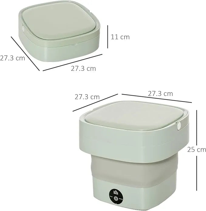 🧺 Foldable Mini Laundry Machine – Compact, Portable & Smart Cleaning ✨