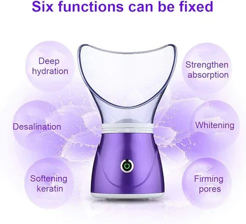 💆‍♀️✨ Facial Care Steamer – Deep Cleanse, Hydrate & Glow! 🌸🌈