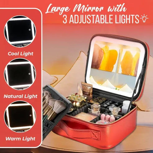 💄✨ LED Makeup Bag – Glam & Glow Anywhere 🌟👜