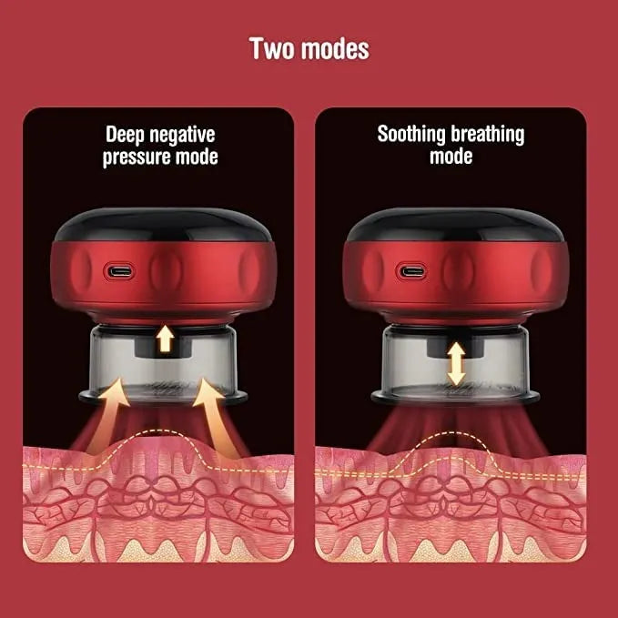 🧘‍♂️ Intelligent Breathing Cupping Massage Instrument – Smart 3-in-1 Therapy 🌟