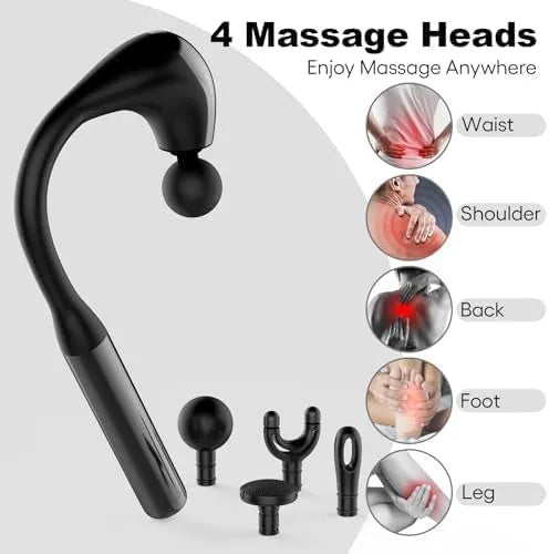 💆‍♂️ U-Shaped Massage Gun – Deep Tissue Relief with Extended Handle ⚡