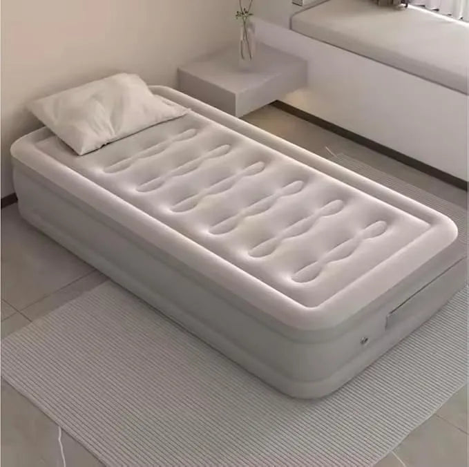 🛏️✨ Inflatable Airbed with Built-in Pump – Easy, Comfy & Portable! ⛺💨