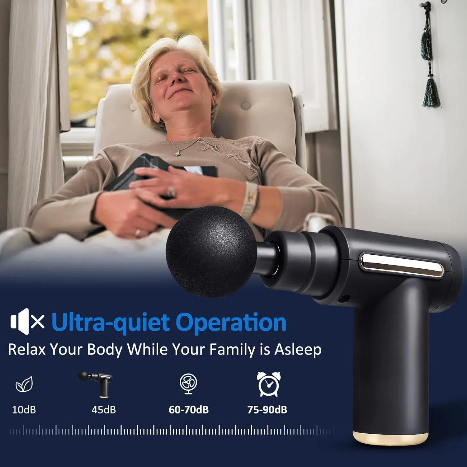 💪🔋 Mini Massage Gun – Portable, Quiet & Powerful Relief! 🌟
