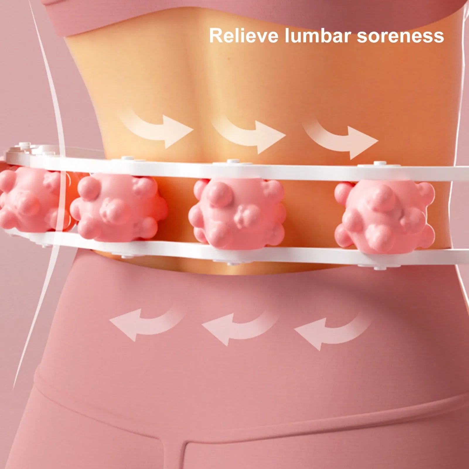 💆‍♂️ Multifunctional Bump Ball Full Body Massager – 8 Roller Design for Deep Muscle Relaxation (Random Color)