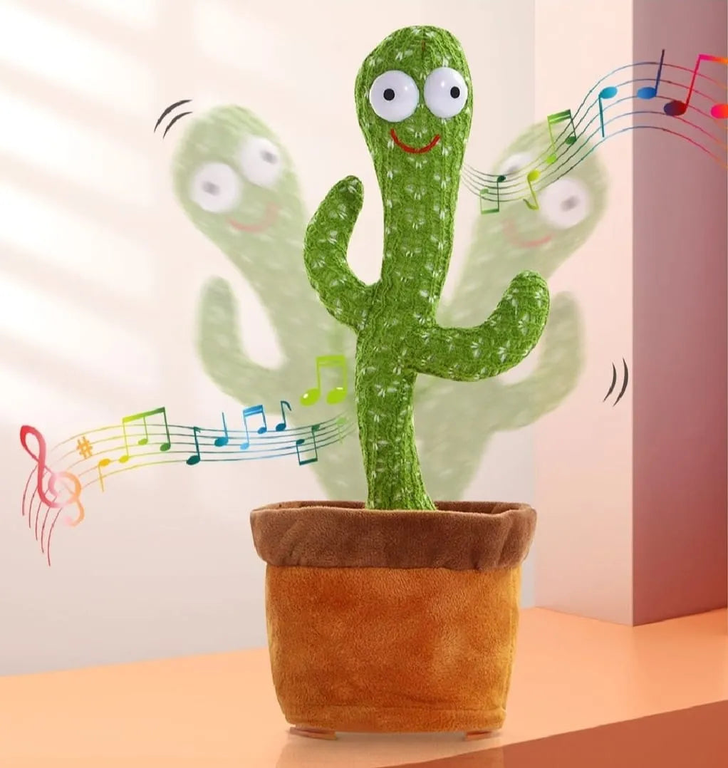 🌵🎶 Dancing Cactus Toy – Talking, Singing & Light-Up Fun for Kids 🎁 (Rechargeable)