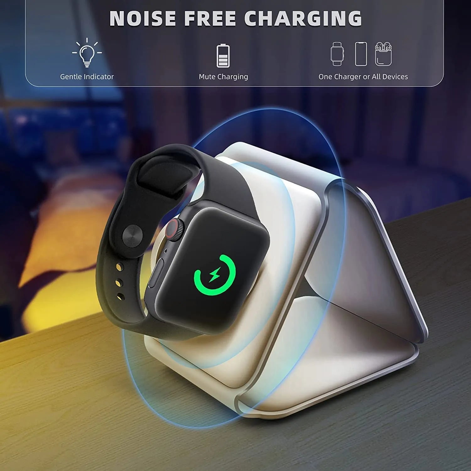 🔋⚡ 3-in-1 Wireless Charging Pad – Charge All at Once! 📱⌚🎧