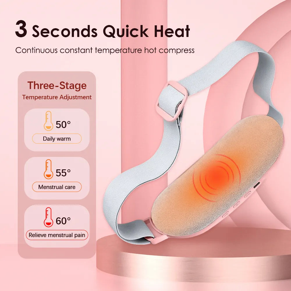 🌸🔥 Electric Period Cramp Massager – Warm, Relax & Pain-Free 💖✨
