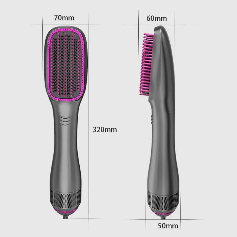 💨✨ Electric Hair Dryer Brush – Dry, Style & Shine in One Go 💖🌸