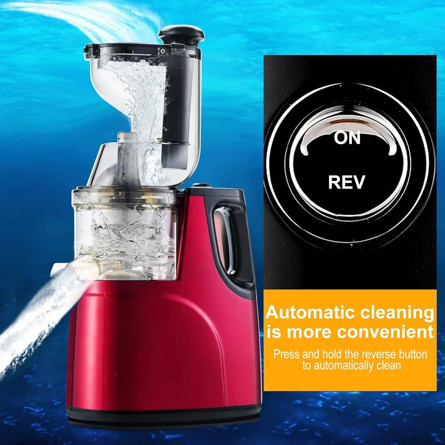 🥤 300W Slow Masticating Juice Extractor – Fresh, Healthy & Nutrient-Rich 🍏🥕