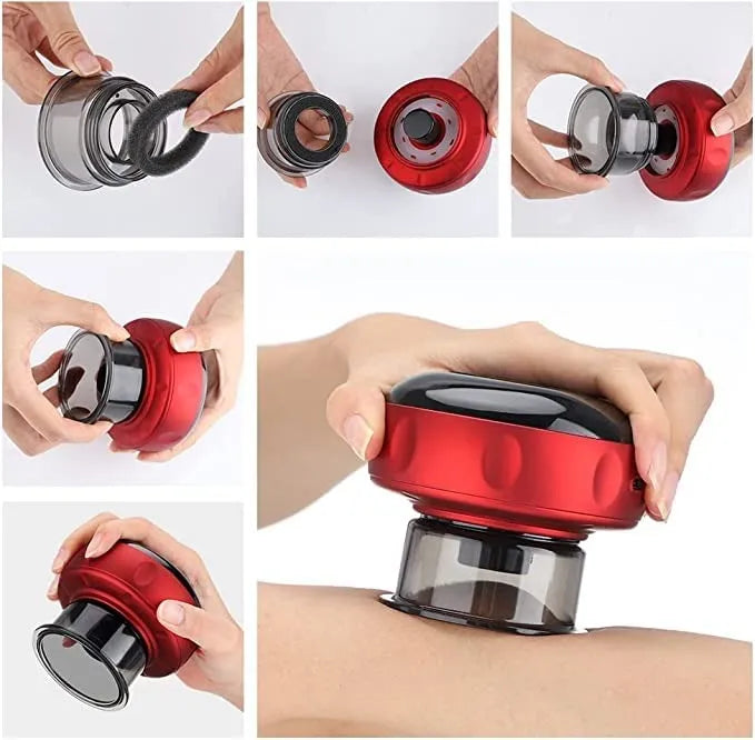 🧘‍♂️ Intelligent Breathing Cupping Massage Instrument – Smart 3-in-1 Therapy 🌟