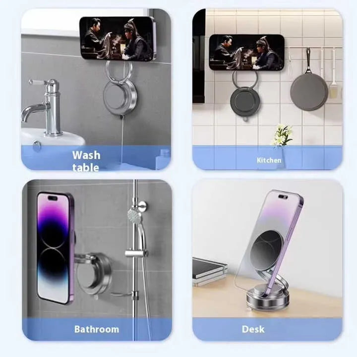 📱✨ Vacuum Suction Foldable Mobile Phone Holder – 360° Flexible! 🔄🚗