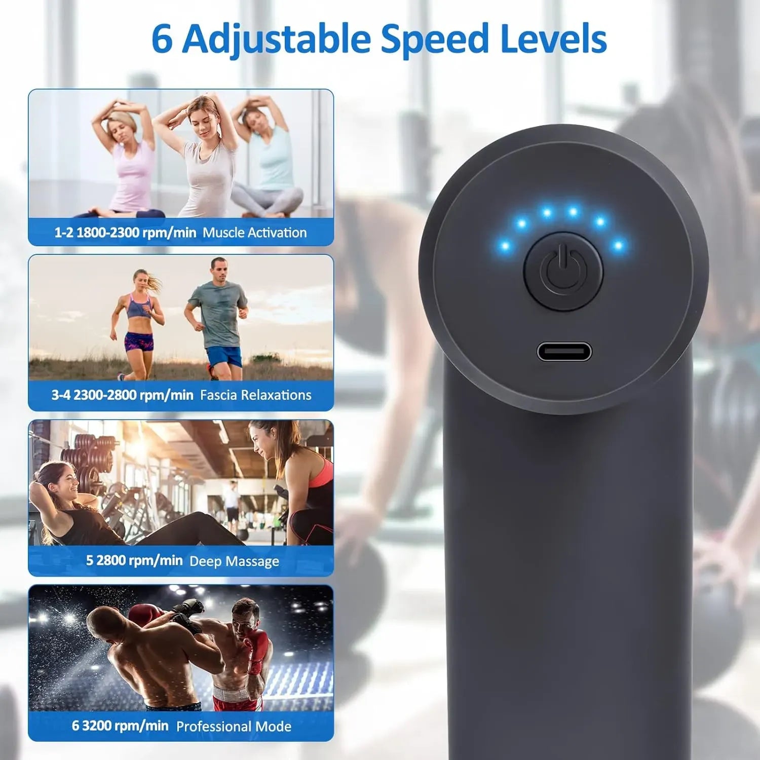 💪🔋 Mini Massage Gun – Portable, Quiet & Powerful Relief! 🌟