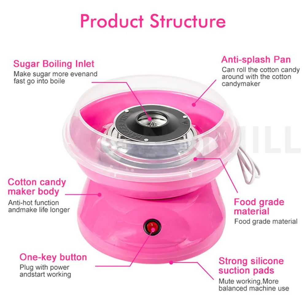 🍭 Portable Cotton Candy Machine For Kids 🎉