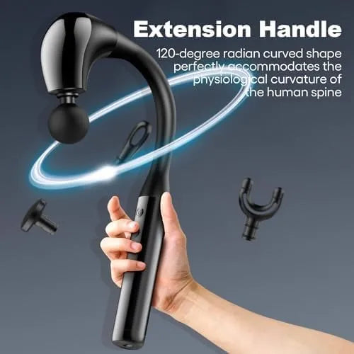 💆‍♂️ U-Shaped Massage Gun – Deep Tissue Relief with Extended Handle ⚡